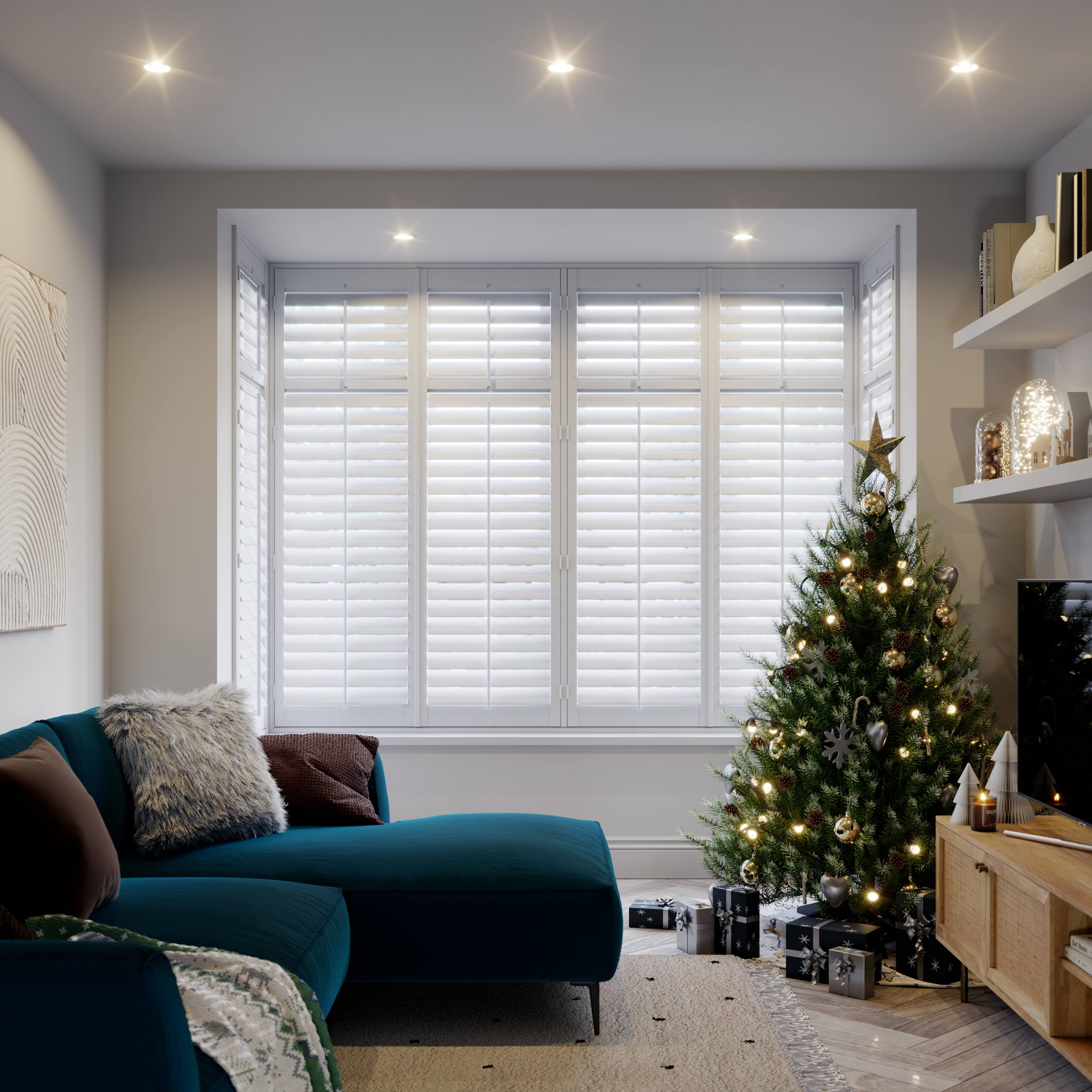 Berkeley Box Bay Full Height Vivid White 76Mm Christmas Kraken