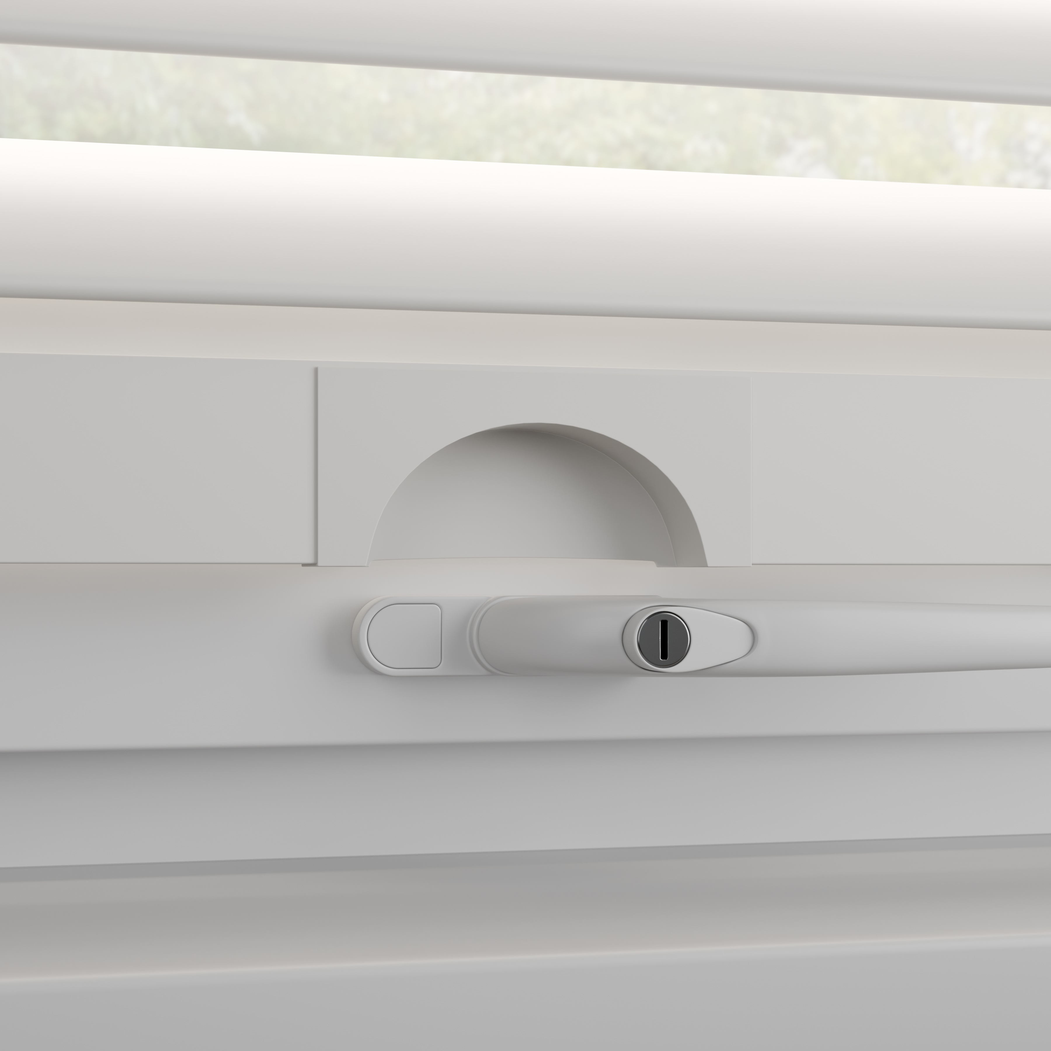 Perfectfit Bottom Handle Cutout Cotton White