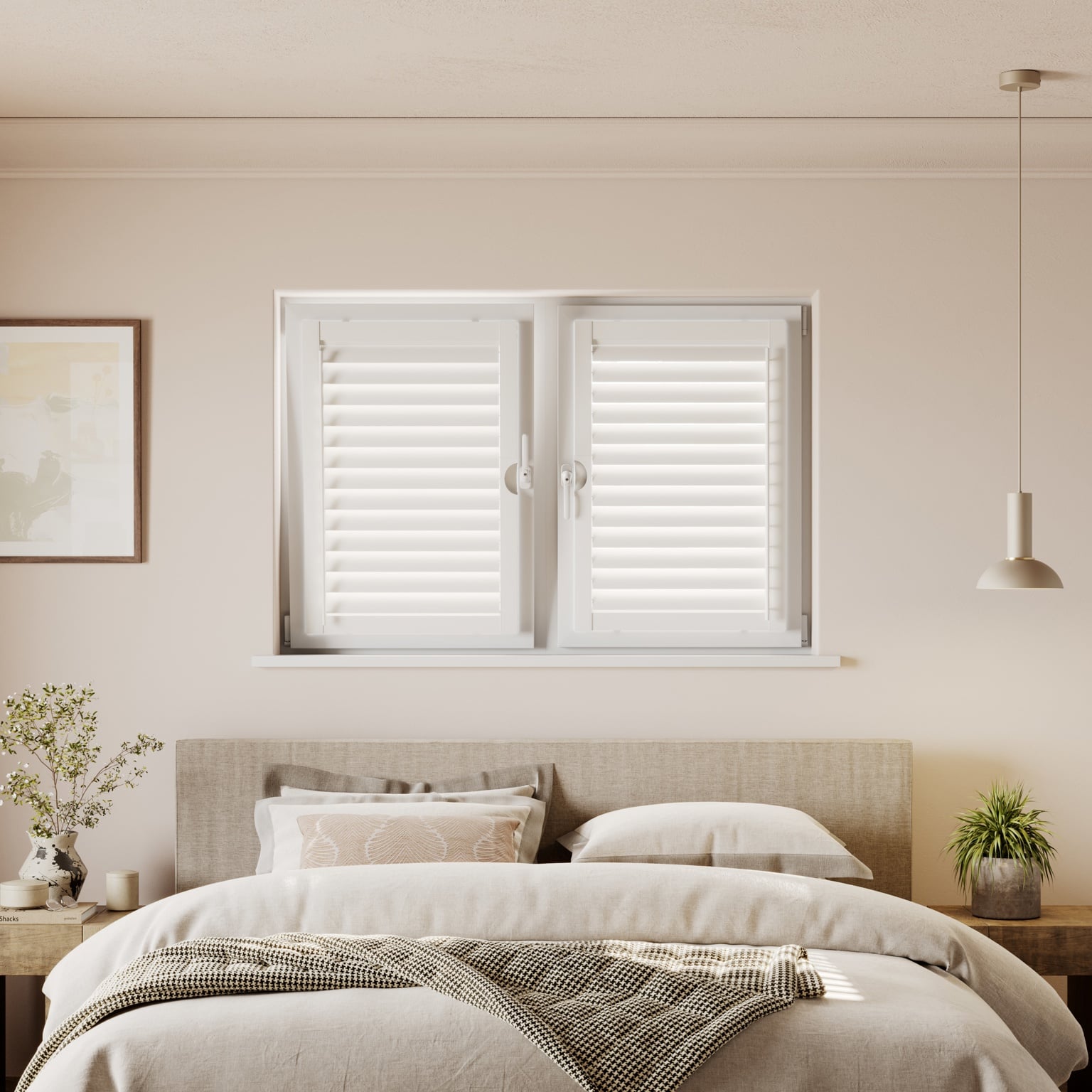 Perfectfit Full Height Window Open Cotton White