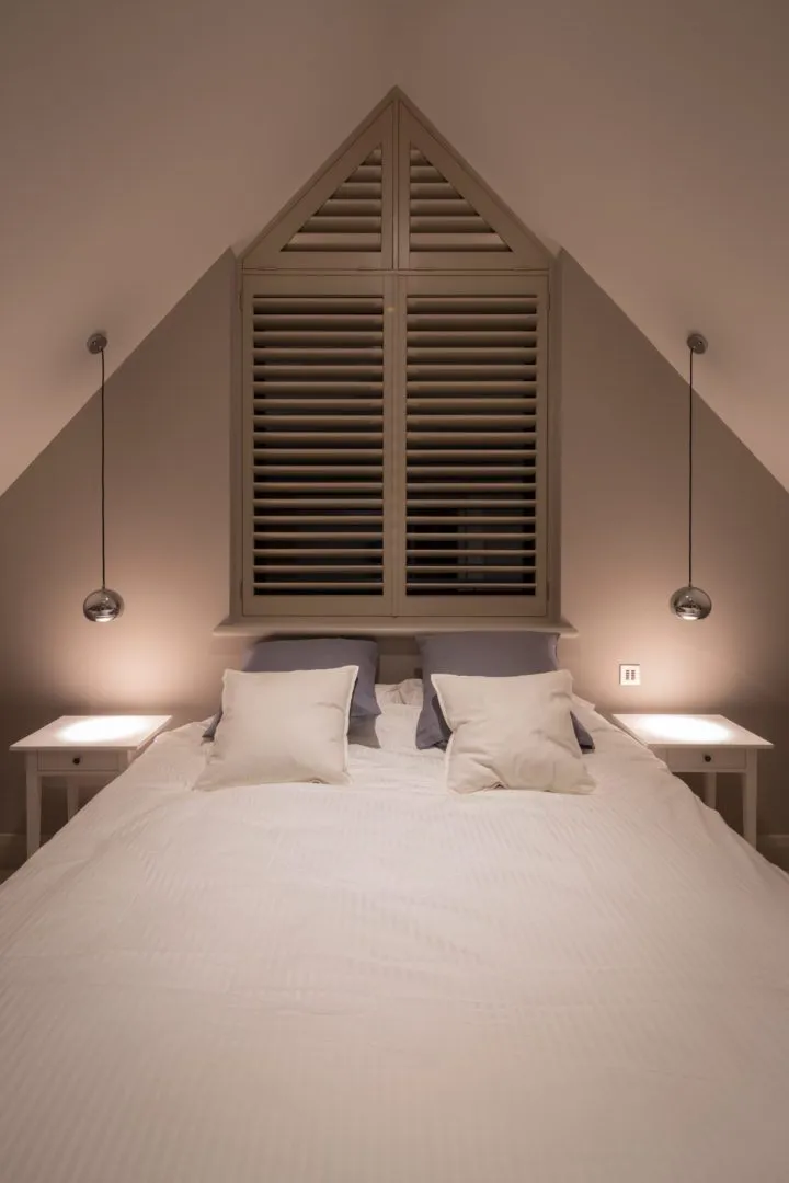 Triangular loft shutters