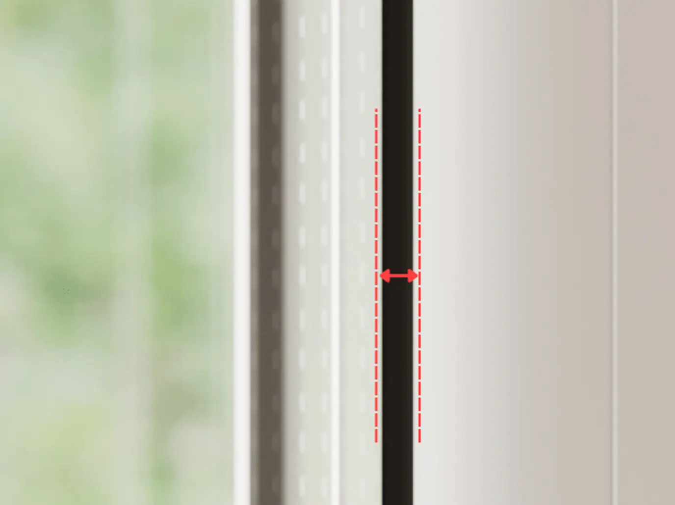 checking seal depth for perfect fit shutters