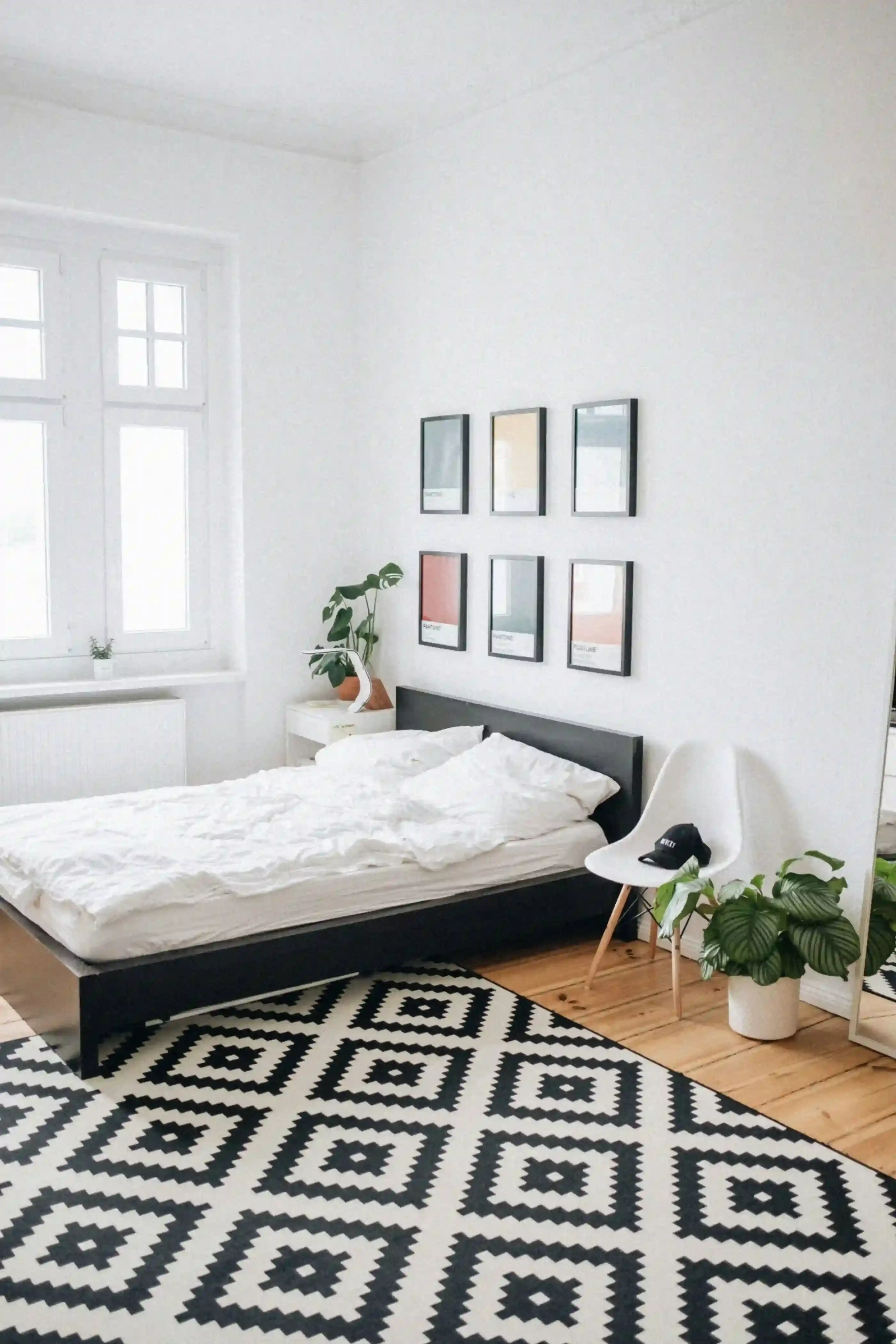 scandi style bedroom