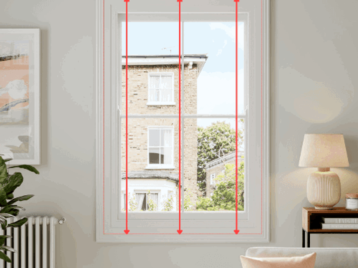 Measuring a the height of a non recessed window
