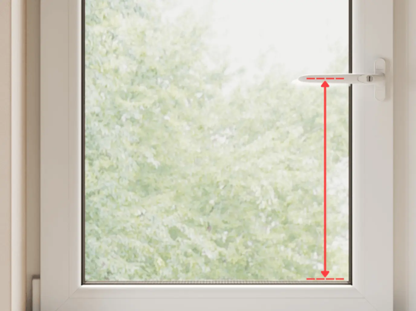 checking handle for perfect fit shutters